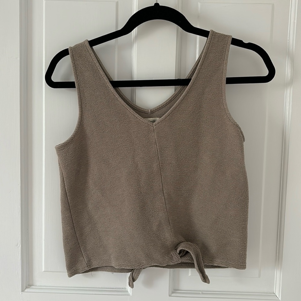 Madewell tank with tie detail
